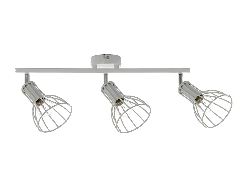 Plafonnier Megan, Argent, 75x10x21 cm, EPIKASA