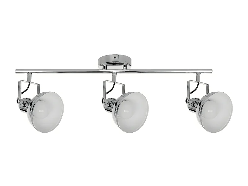 Plafonnier Edit, Argent, 64,5x12x21 cm, EPIKASA