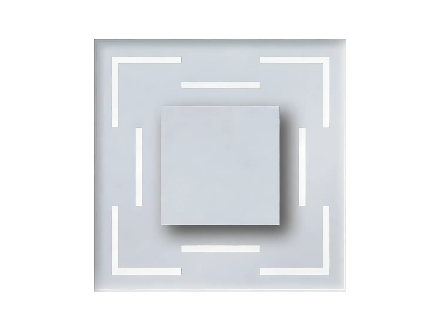 Spot d'Intérieur Cristal, Argent, 7,5x3,1x7,5 cm, EPIKASA