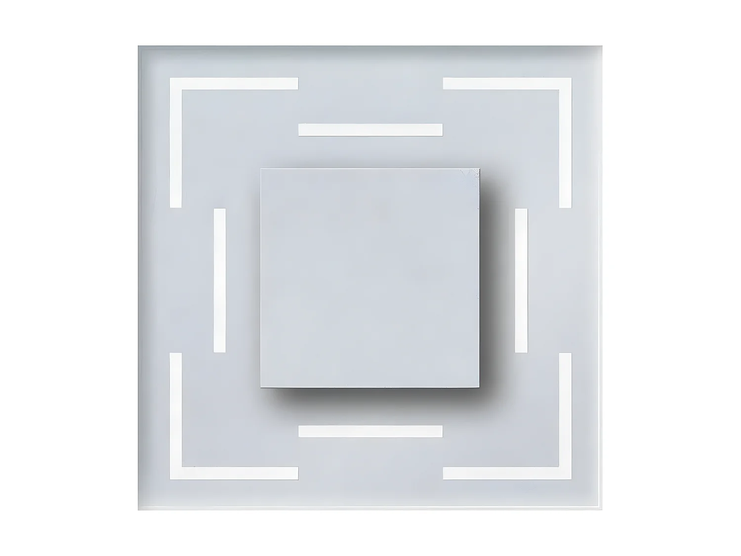 Spot d'Intérieur Cristal, Argent, 7,5x3,1x7,5 cm, EPIKASA