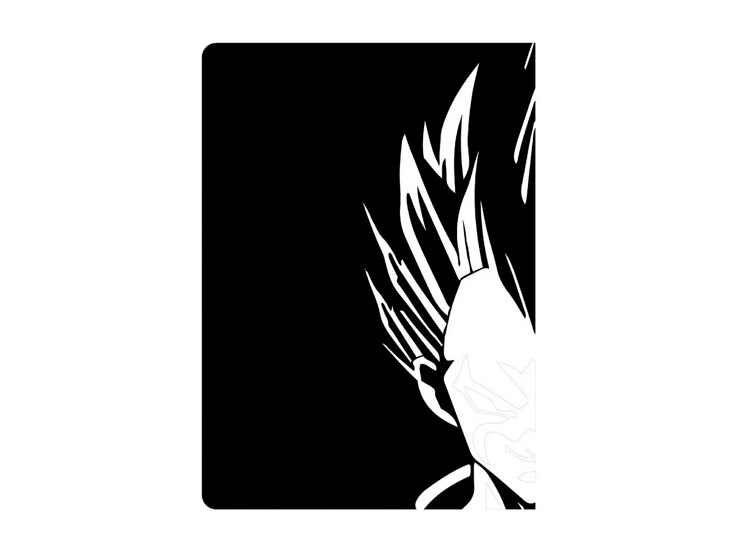 Decorazione in Metallo Dragon Ball 2, Nero, 50x1,5x70 cm, EPIKASA