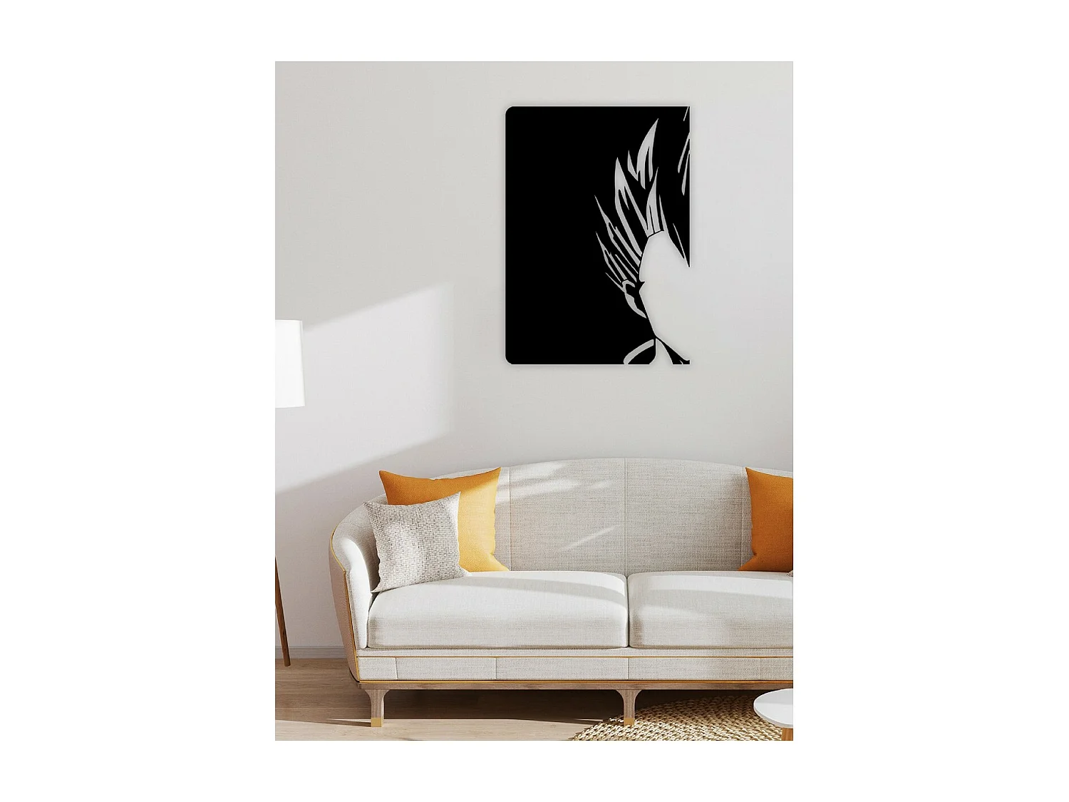 Decorazione in Metallo Dragon Ball 2, Nero, 50x1,5x70 cm, EPIKASA