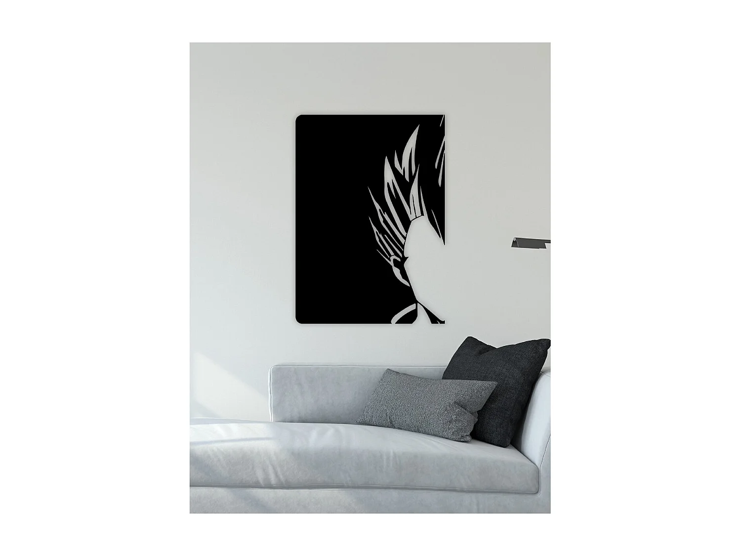 Decorazione in Metallo Dragon Ball 2, Nero, 50x1,5x70 cm, EPIKASA