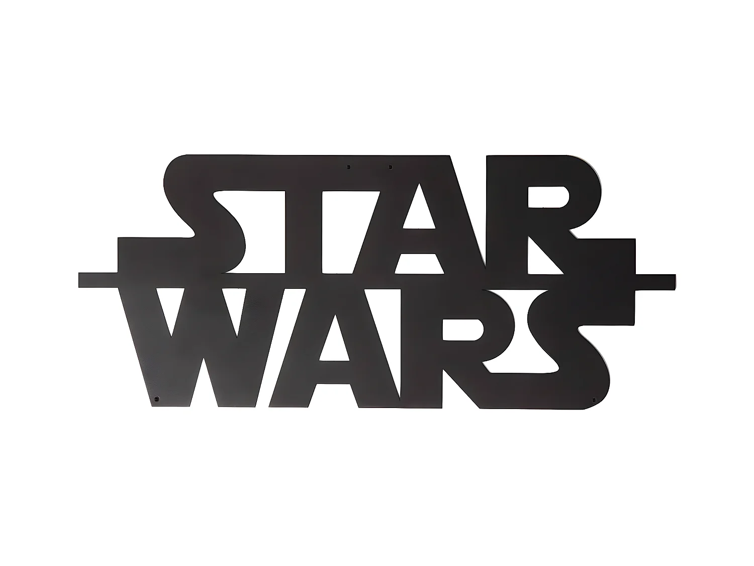 Décoration en Métal Star Wars, Noir, 50x1,5x21 cm, EPIKASA