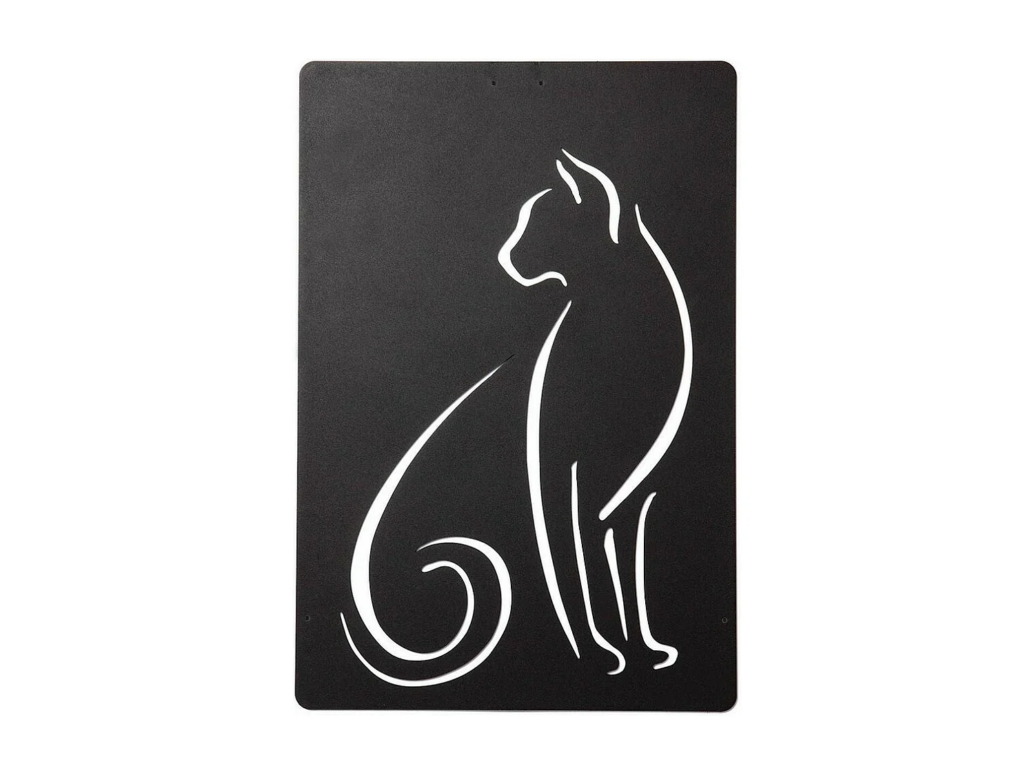 Decoração em Metal Gatos 5, Preto, 30x1,5x45 cm, EPIKASA