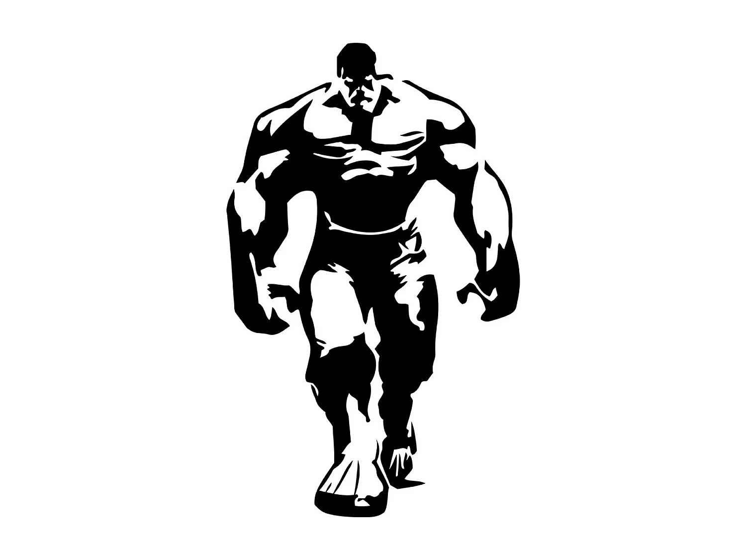 Dekoracja Metalowa Hulk, Czarny, 62x1,5x101 cm, EPIKASA