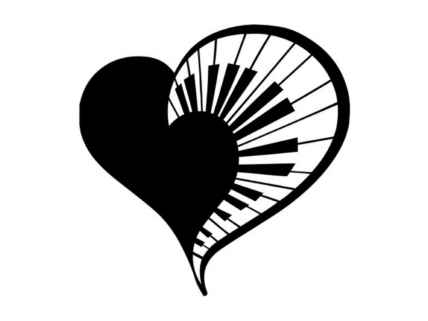 Dekoracja Metalowa Fortepian 5, Czarny, 63x1,5x63 cm, EPIKASA