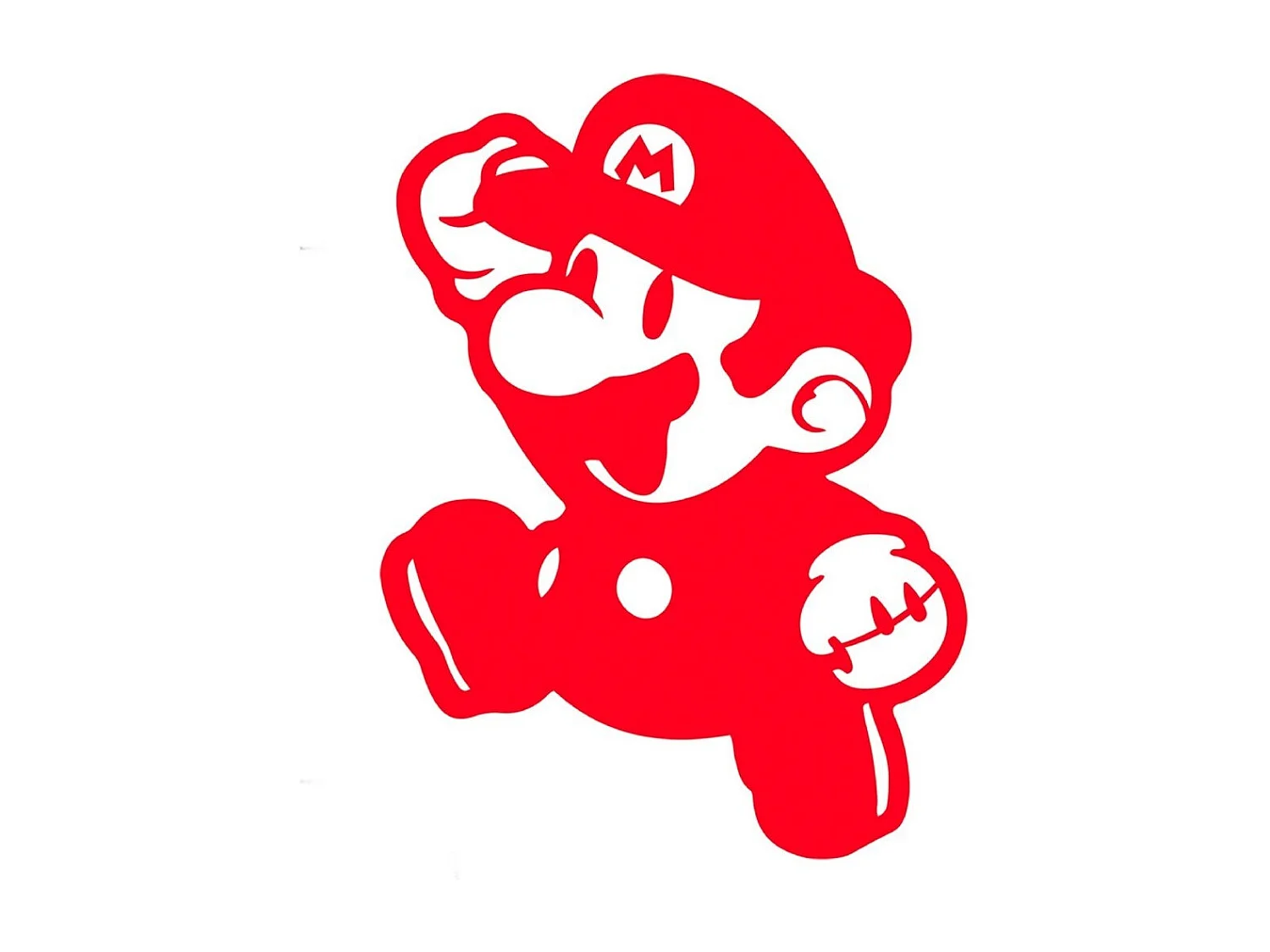 Décoration en Métal Super Mario 1, Rouge, 50x1,5x67 cm, EPIKASA