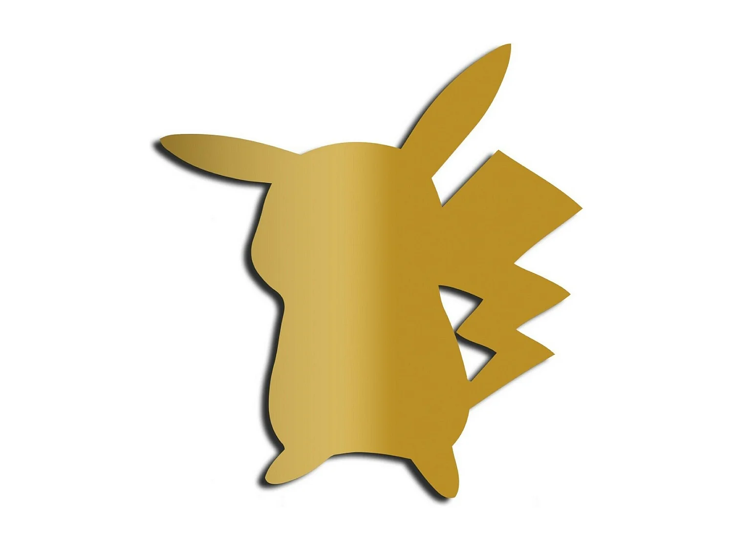 Décoration en Métal Pikachu, Or, 47x1,5x51 cm, EPIKASA