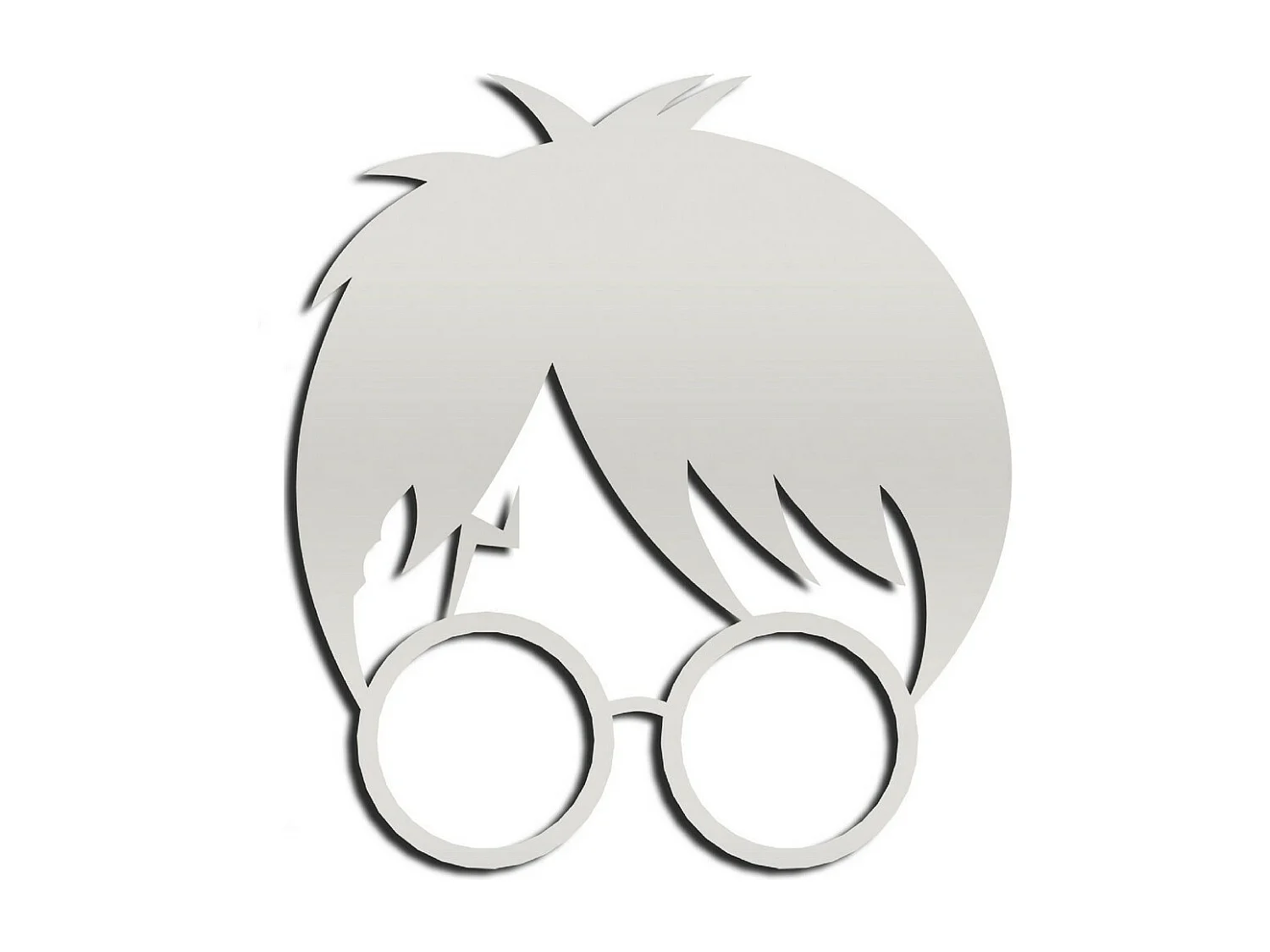 Décoration en Métal Harry Potter 3, Argent, 45x1,5x50 cm, EPIKASA