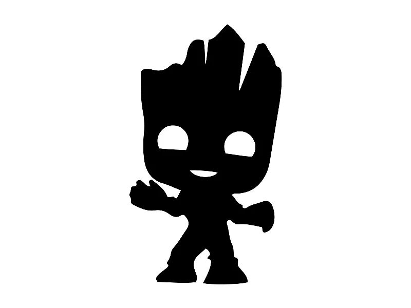 Dekoracja Metalowa Groot, Czarny, 29x1,5x50 cm, EPIKASA