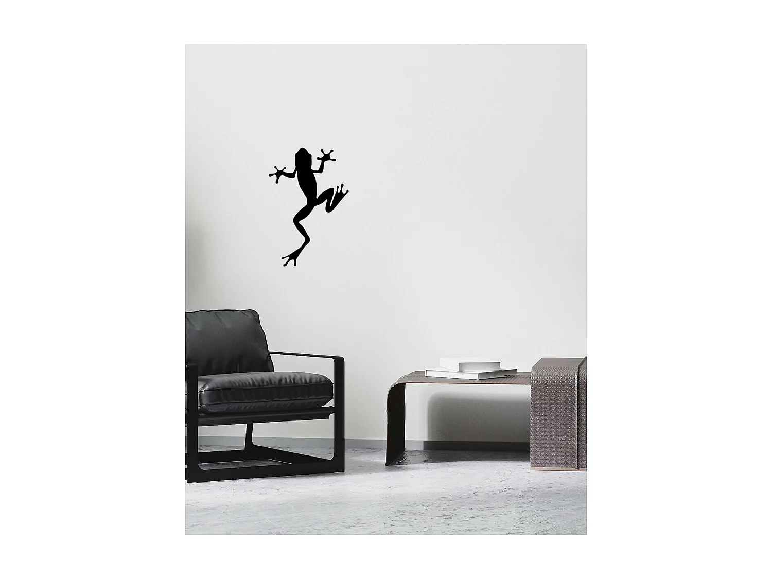 Decoração em Metal Sapo, Preto, 41x1,5x60 cm, EPIKASA