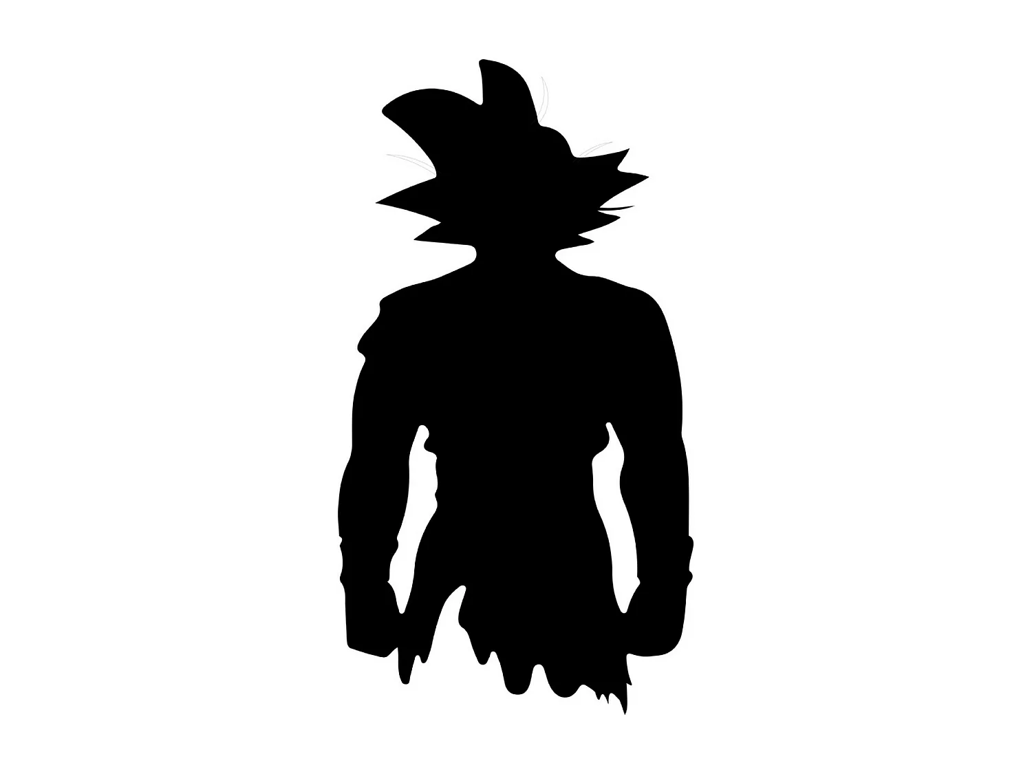 Decoração em Metal Dragon Ball 7, Preto, 55x1,5x100 cm, EPIKASA