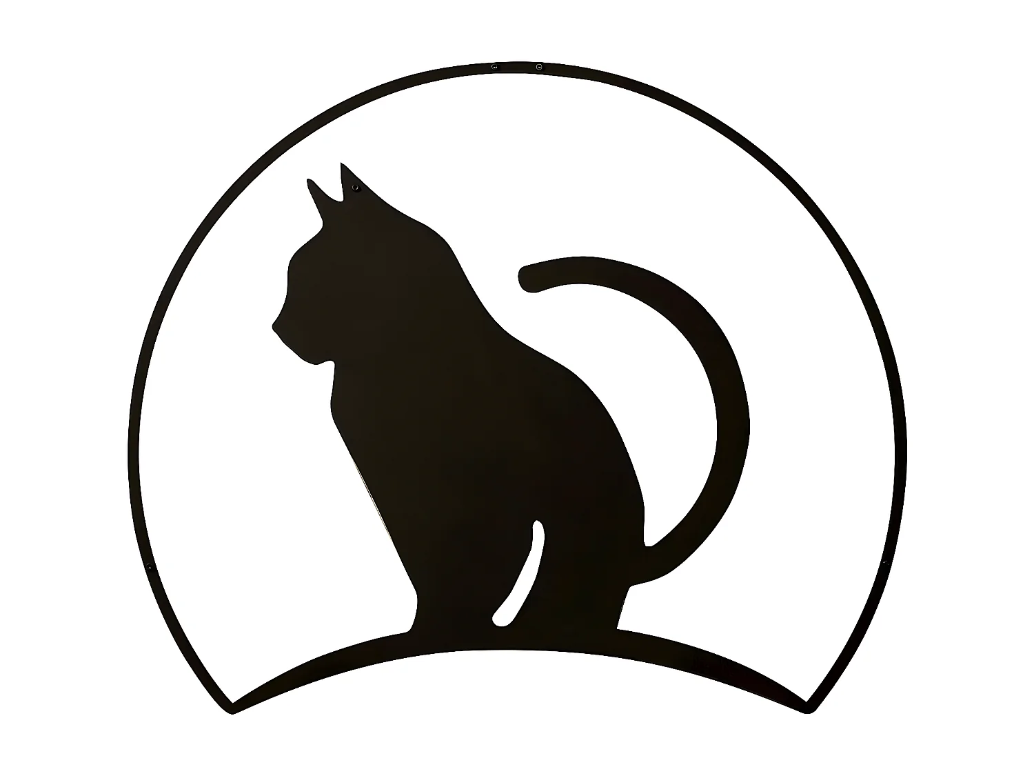 Dekoracja Metalowa Koty 4, Czarny, 60x1,5x48 cm, EPIKASA