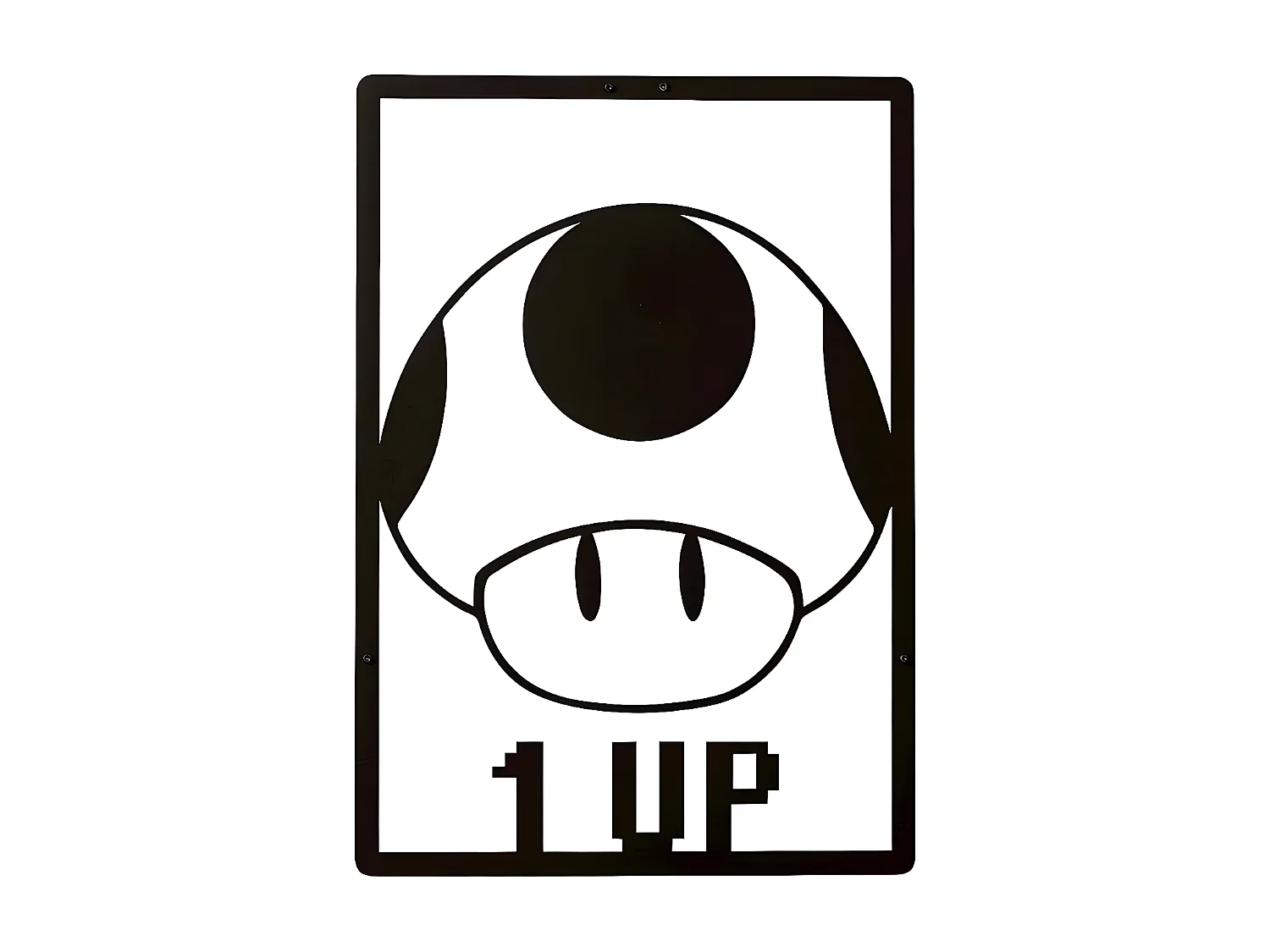 Décoration en Métal Up, Noir, 35x1,5x50 cm, EPIKASA