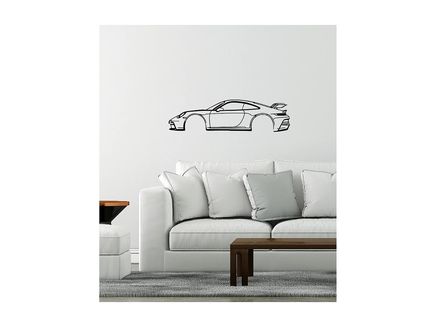 Dekoracja Metalowa Maszyna 2, Czarny, 150x1,5x40 cm, EPIKASA