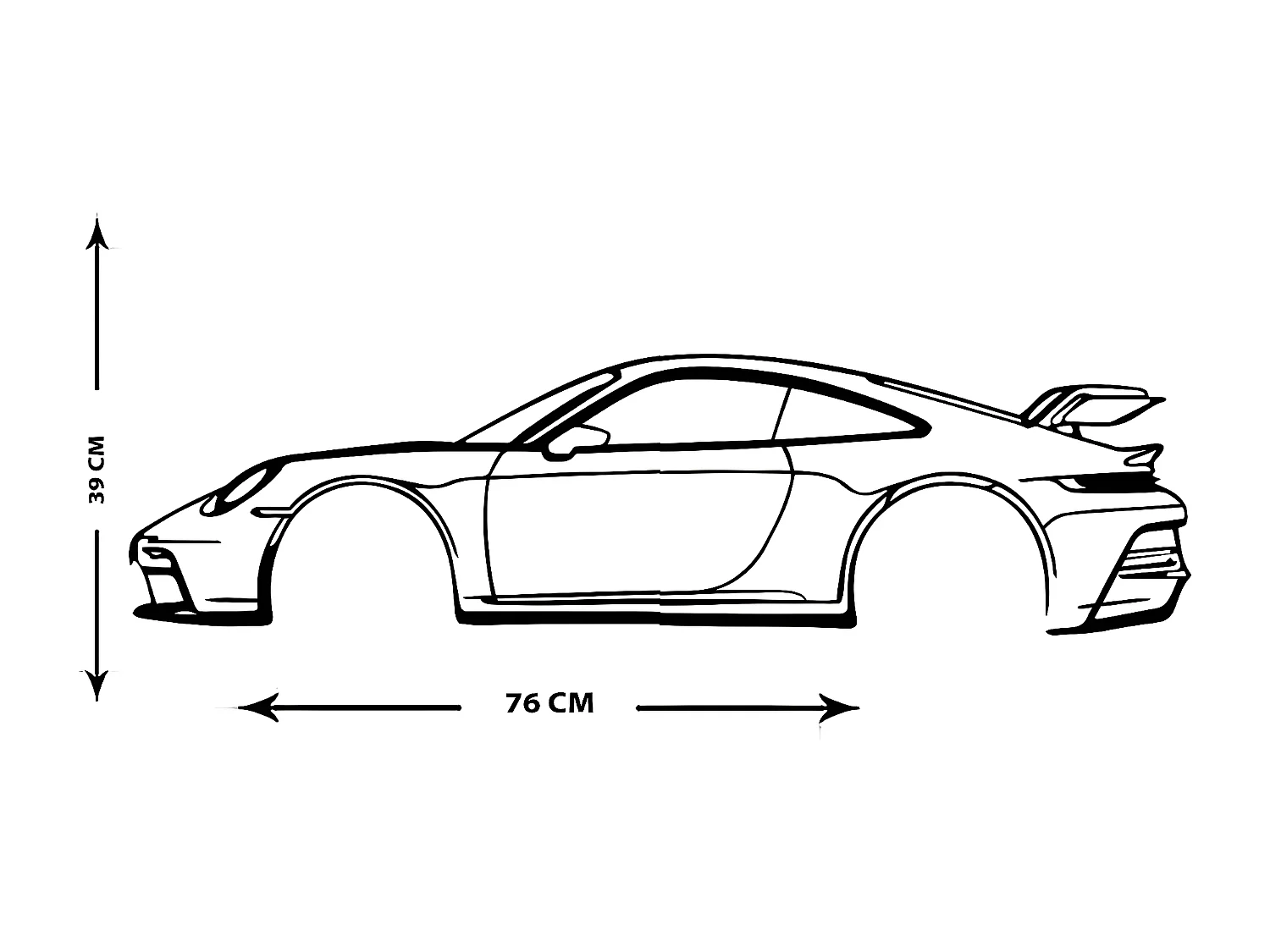 Dekoracja Metalowa Maszyna 2, Czarny, 150x1,5x40 cm, EPIKASA