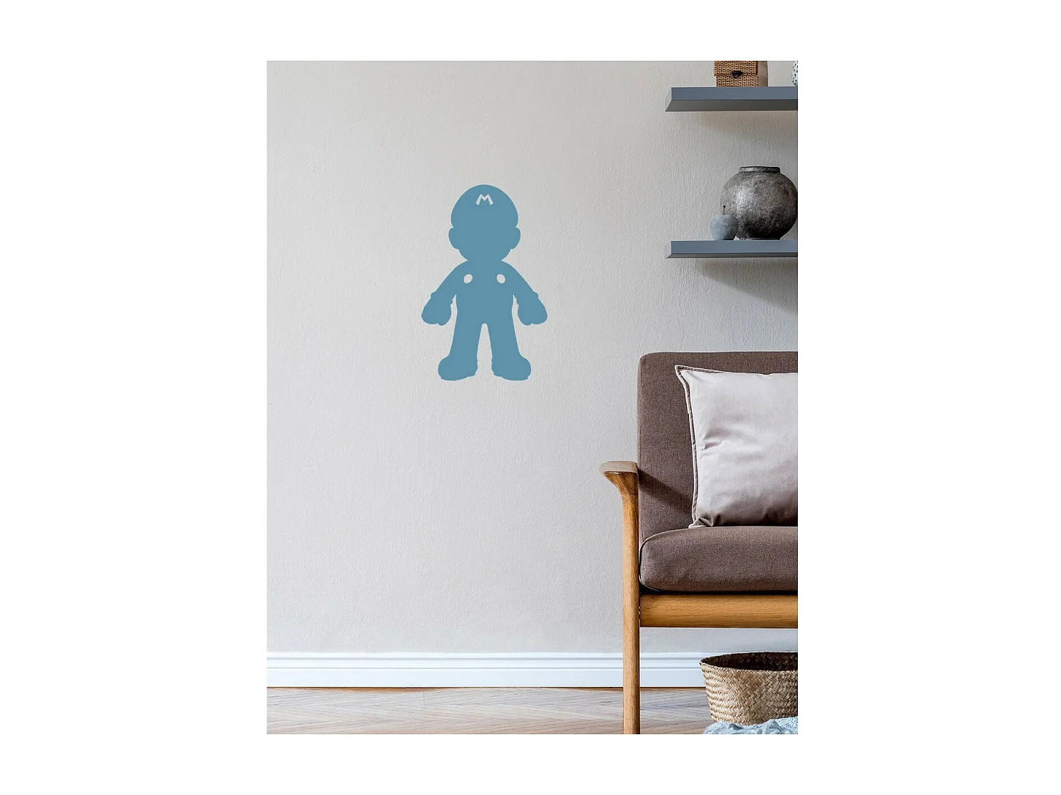 Metalen Decoratie Super Mario 4 - Blauw - 35x1,5x55 cm - EPIKASA