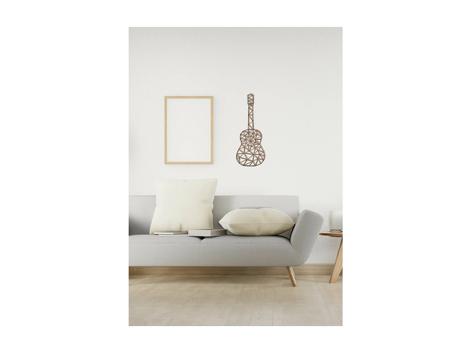 Dekoracja Metalowa Gitara 10, Miedź, 40x1,5x102 cm, EPIKASA