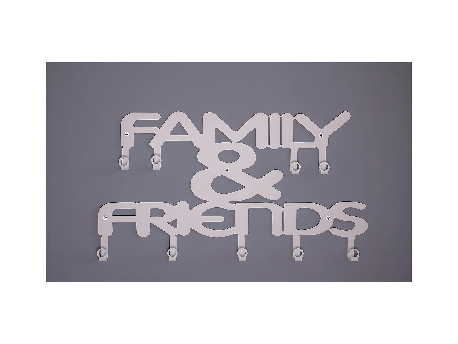 Cabides de Parede Family and Friends 1, Branco, 47x0,20x29 cm, EPIKASA