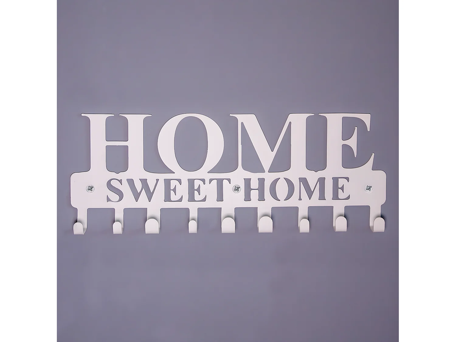 Cabides de Parede Home Sweet Home 2, Branco, 29x0,20x13 cm, EPIKASA