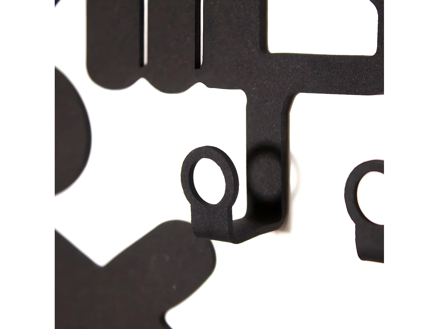 Porte-Manteau Murale Family and Friends, Noir, 47x2x29 cm, EPIKASA