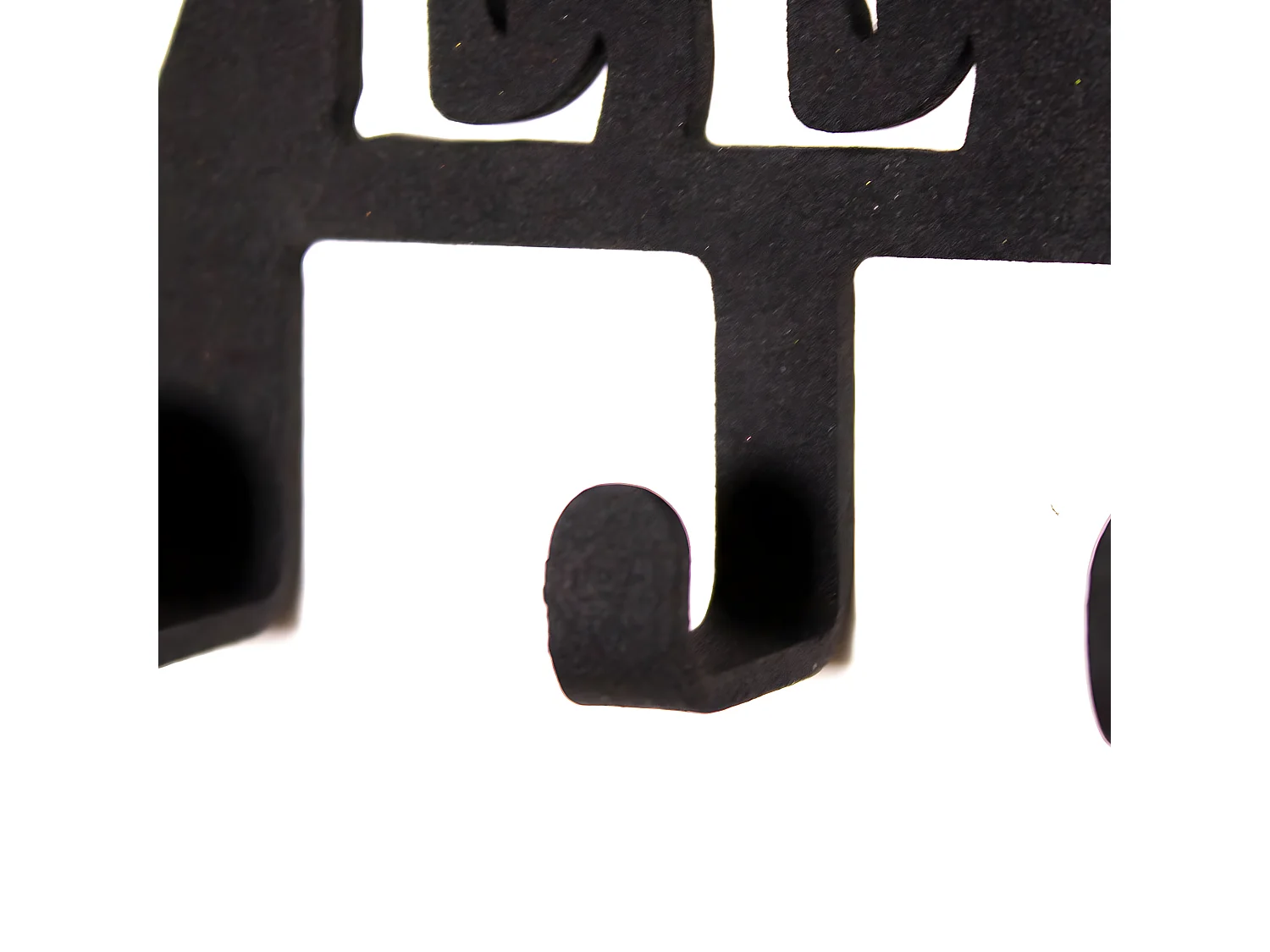 Cabides de Parede Home Sweet Home 1, Preto, 29x2x13 cm, EPIKASA