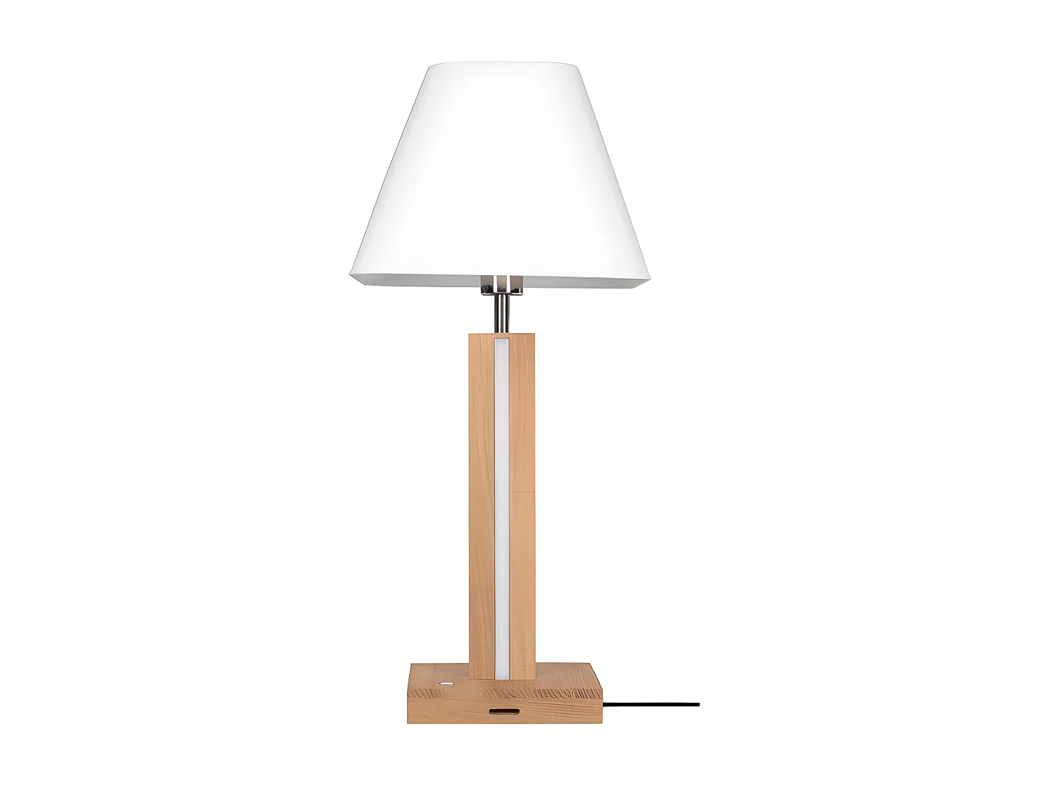 Candeeiro de Mesa Quad, Castanho, 51x51x162 cm, EPIKASA