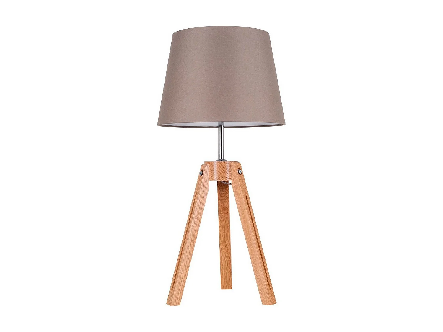 Lampe à Poser Tripod, Marron, 30x30x55,5 cm, EPIKASA