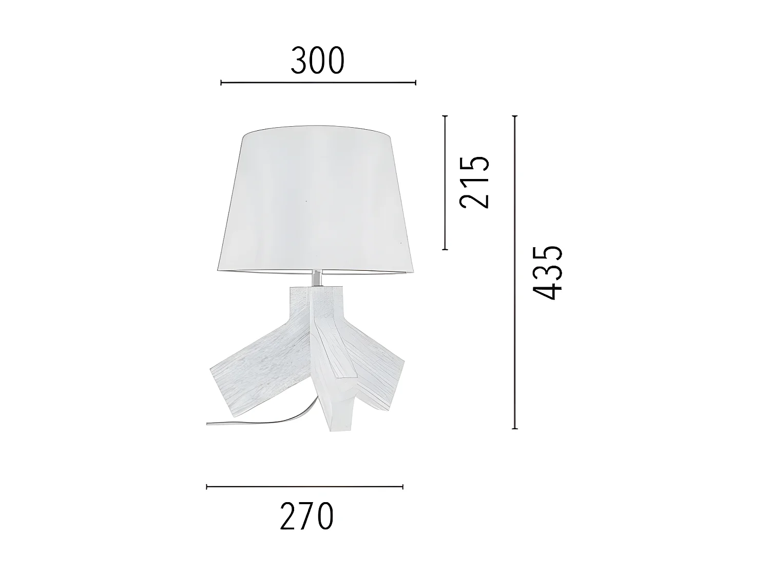 Lampe à Poser Tilda, Multicouleur, 30x30x43,5 cm, EPIKASA
