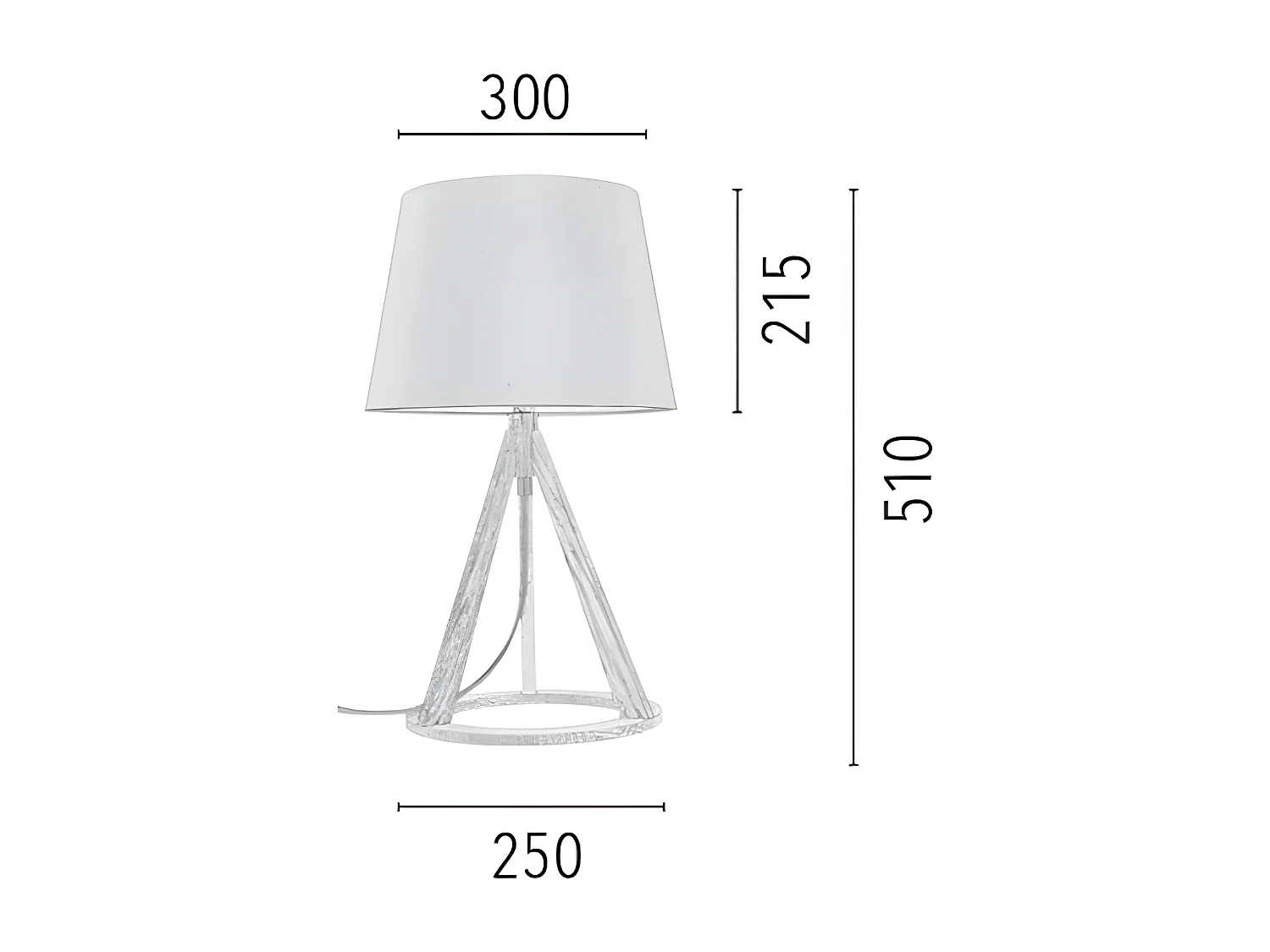 Lampe à Poser Konan, Marron, 30x30x51 cm, EPIKASA