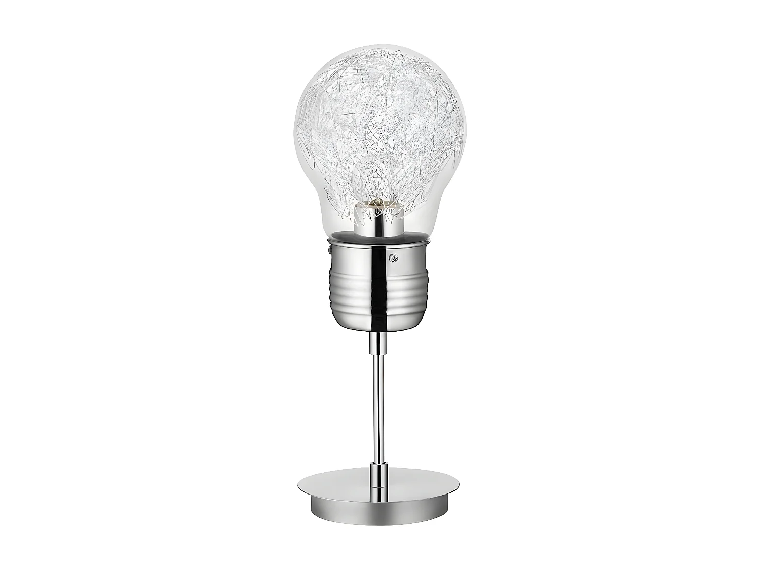 Tafellamp Bulb - Zilver - 14,5x14,5x40 cm - EPIKASA