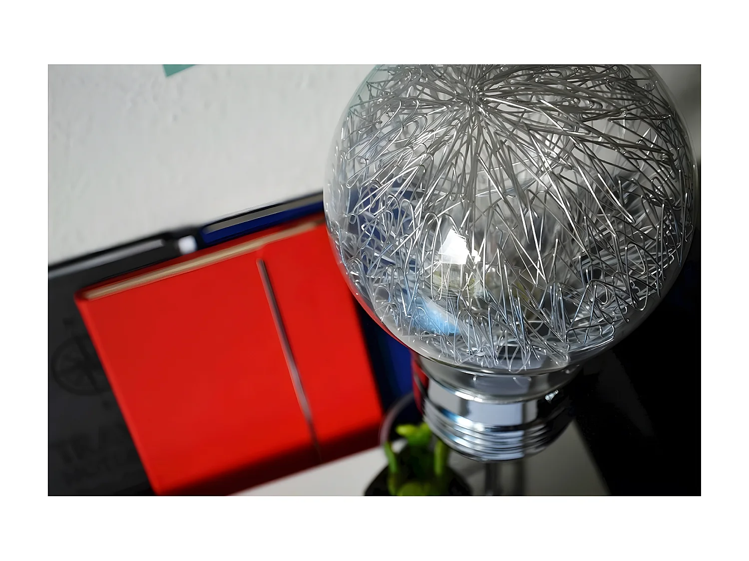 Tafellamp Bulb - Zilver - 14,5x14,5x40 cm - EPIKASA