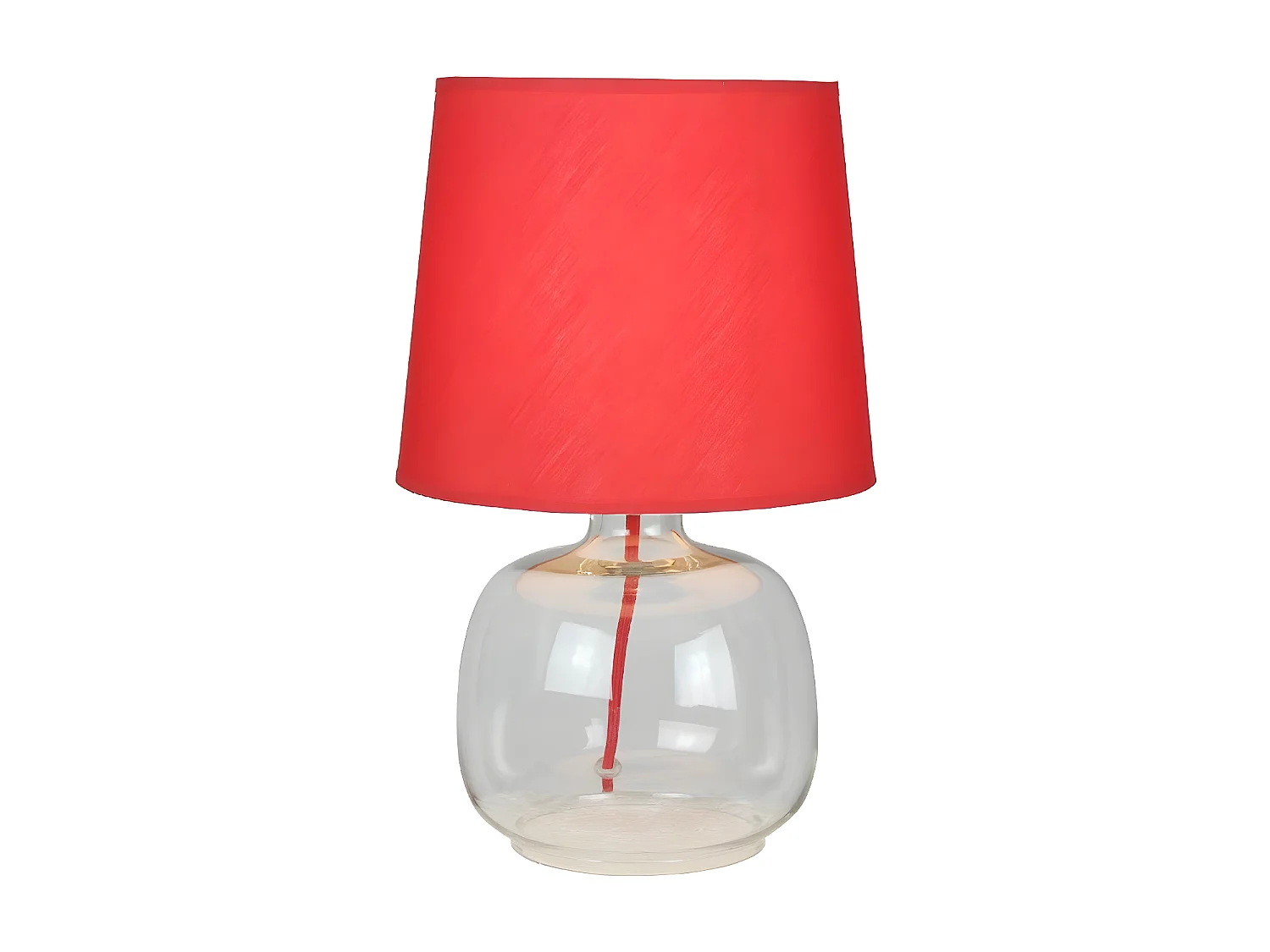 Candeeiro de Mesa Mandy, Vermelho, 22,5x22,5x35 cm, EPIKASA