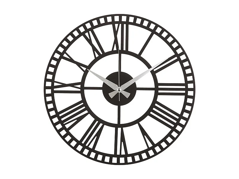 Relógio de Parede Vintage 11, Preto, 50x1,5x50 cm, EPIKASA