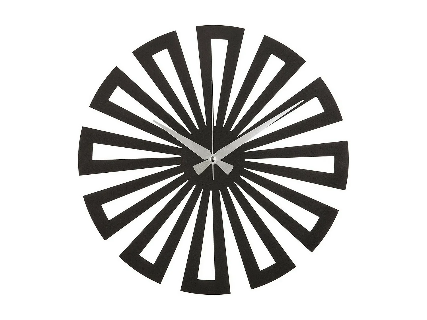 Wandklok Geometrisch 6 - Zwart - 50x1,5x50 cm - EPIKASA