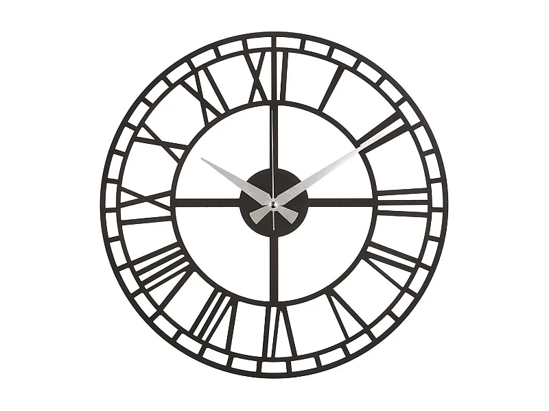 Relógio de Parede Vintage 9, Preto, 50x1,5x50 cm, EPIKASA