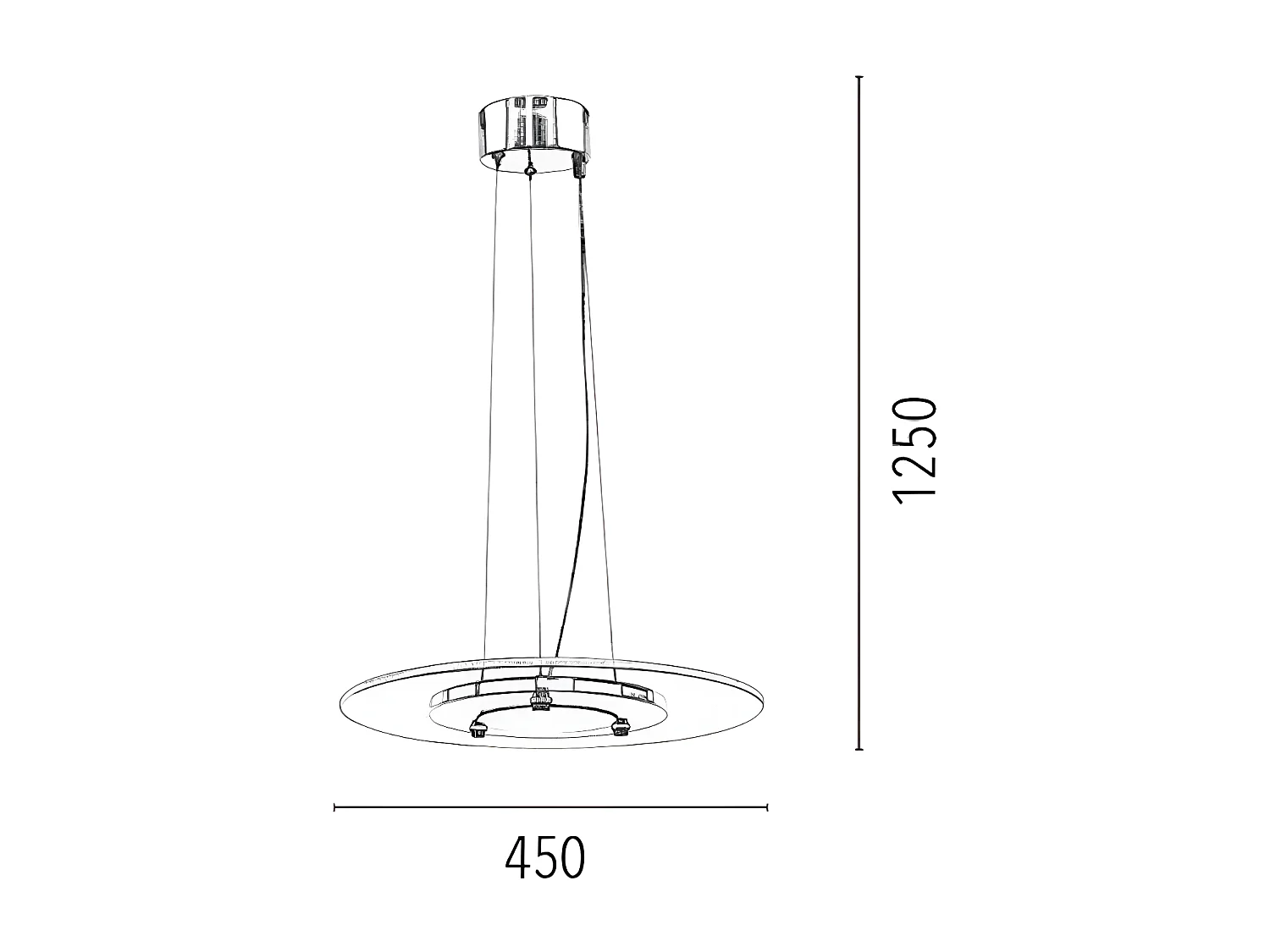 Suspension Minnesota, Blanc, 45x45x125 cm, EPIKASA