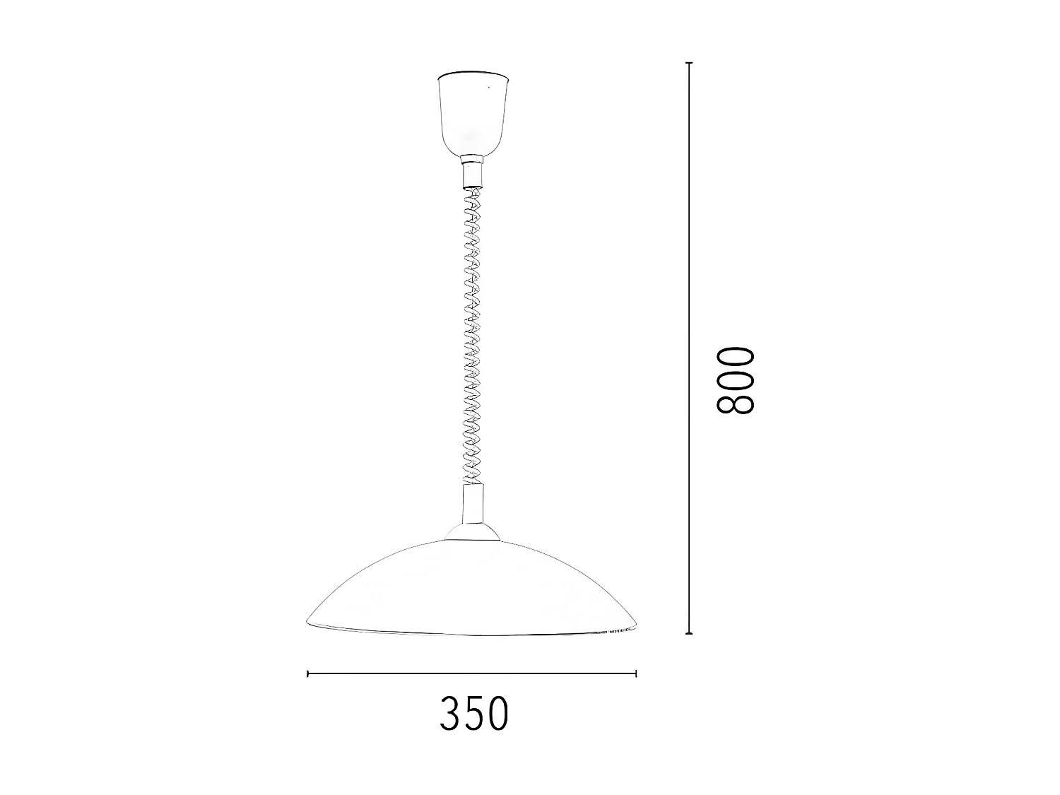 Lampa Wisząca Flora, Biały, 35x35x80 cm, EPIKASA