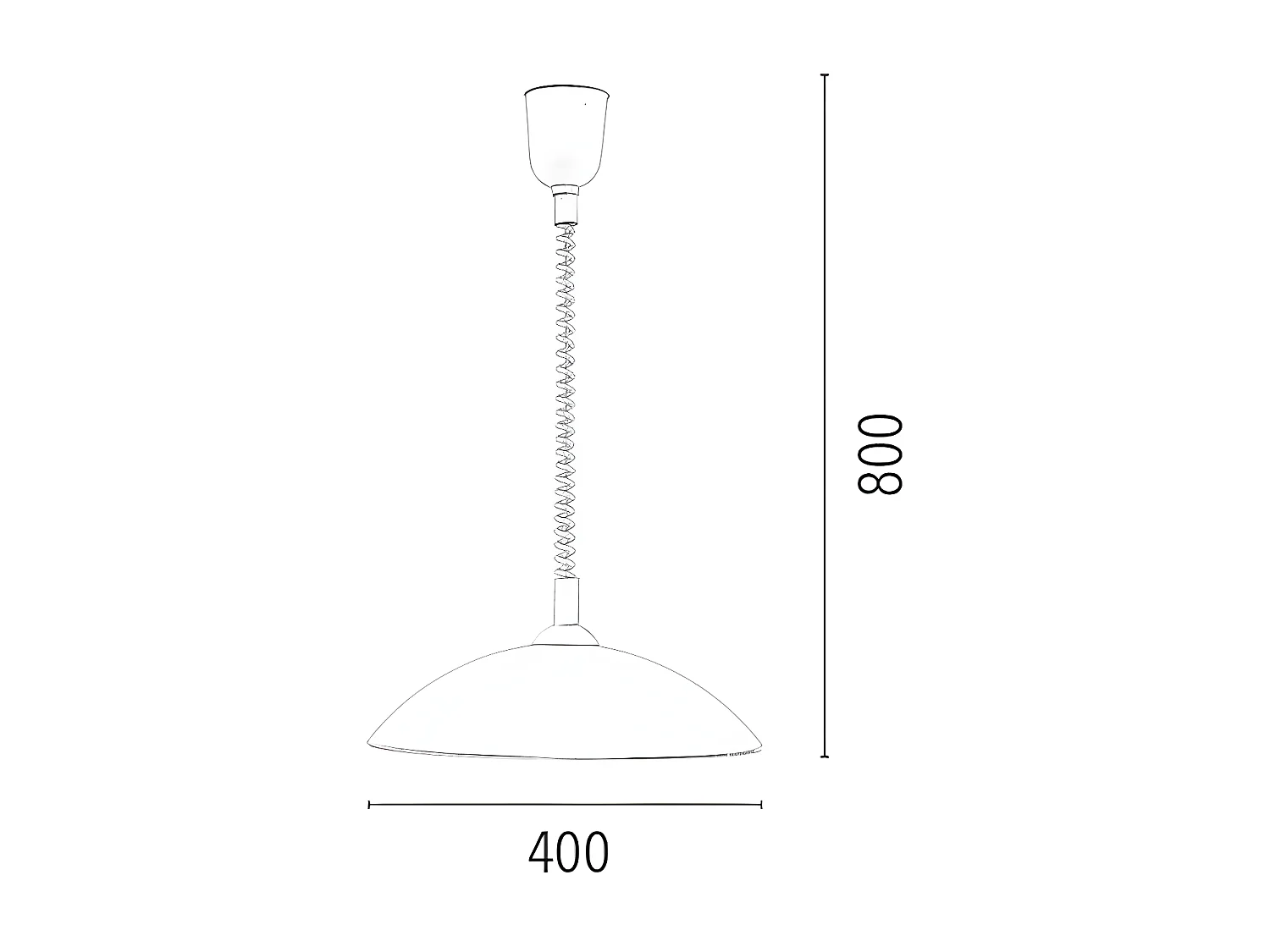 Suspension Flora, Blanc, 40x40x80 cm, EPIKASA