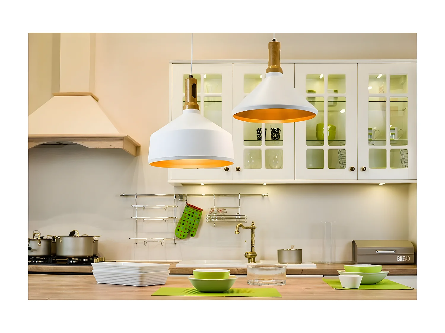 Hanglamp Selene - Wit - 34x34x134 cm - EPIKASA