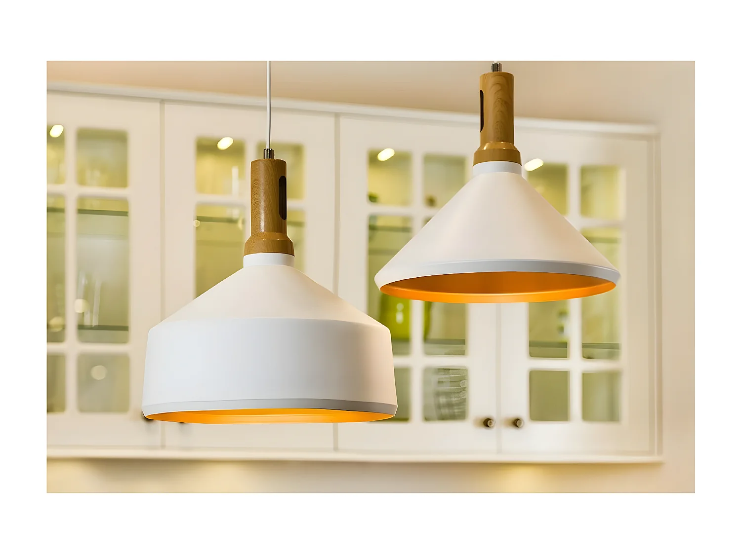 Hanglamp Selene - Wit - 34x34x134 cm - EPIKASA