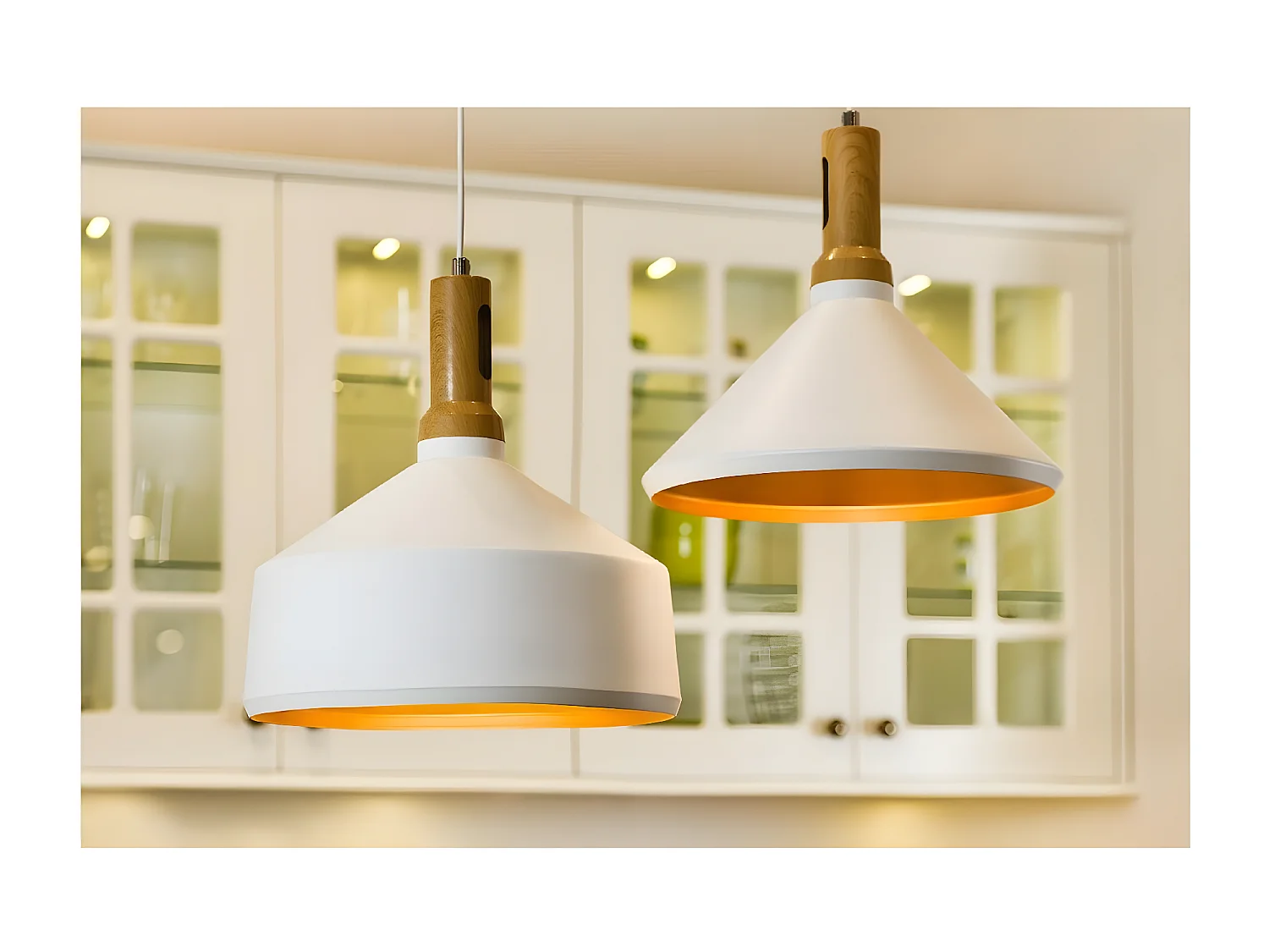 Hanglamp Selene - Wit - 34x34x134 cm - EPIKASA