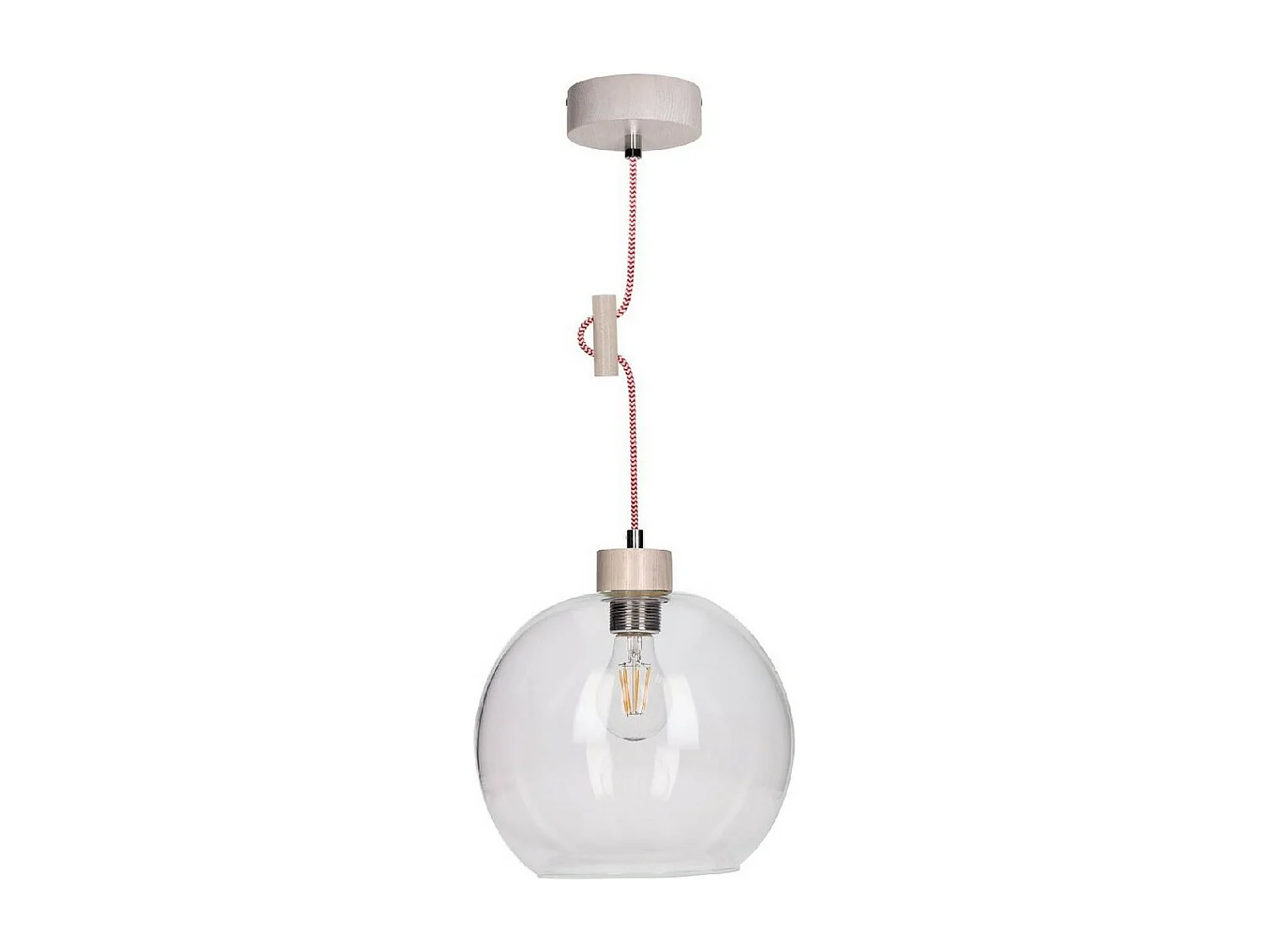 Lampada a Sospensione Svea, Bianco, 24x24x100 cm, EPIKASA