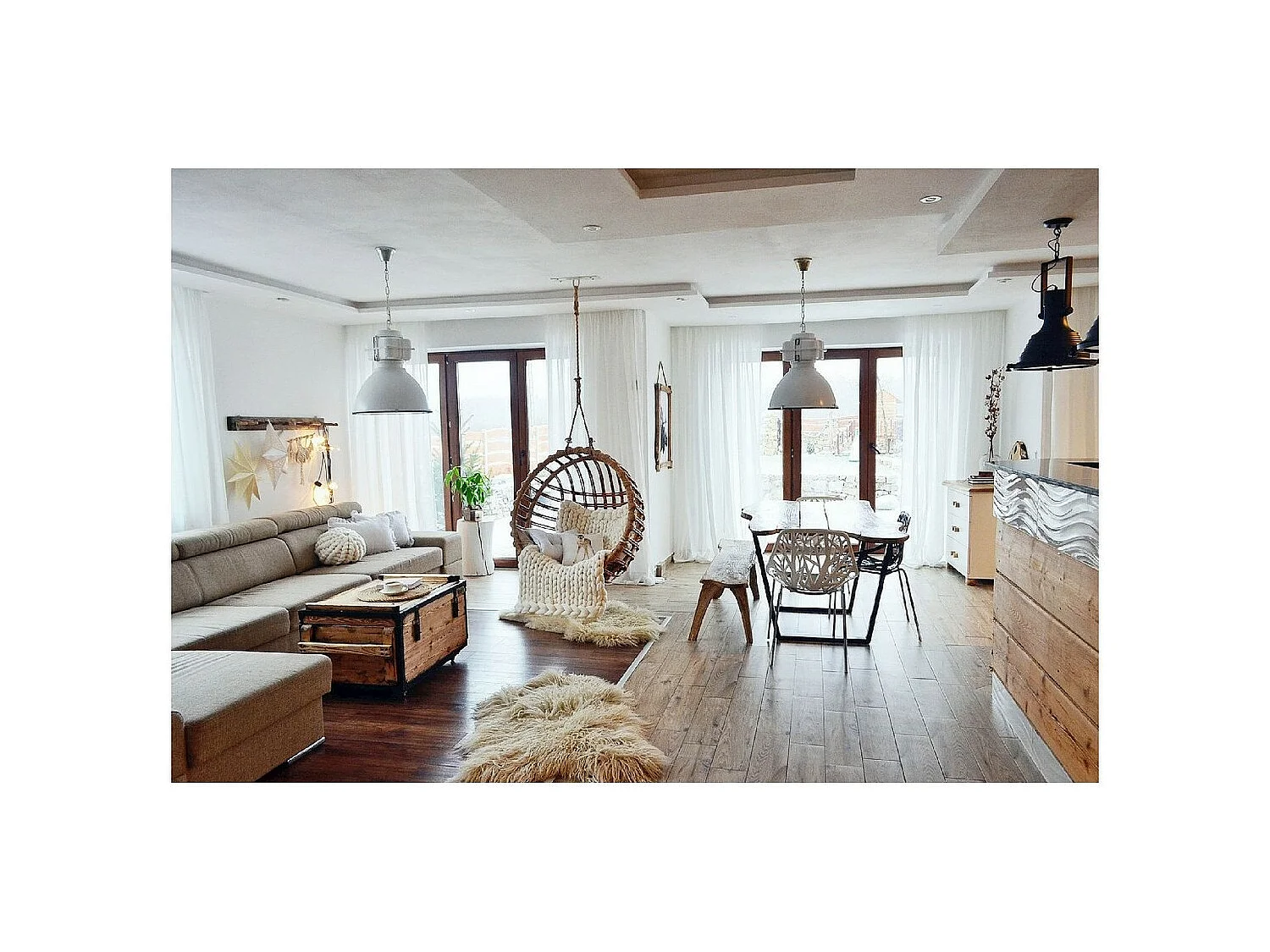 Candeeiro Suspenso Victor, Preto, 35x35x158 cm, EPIKASA