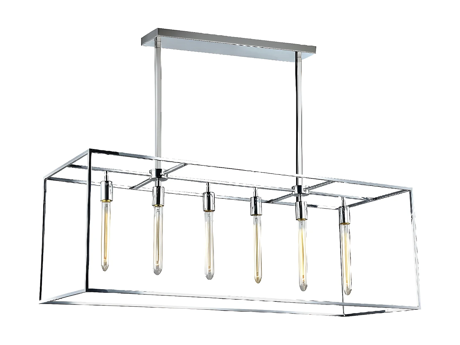 Candeeiro Suspenso Telaio, Prata, 116,8x40,5x150 cm, EPIKASA