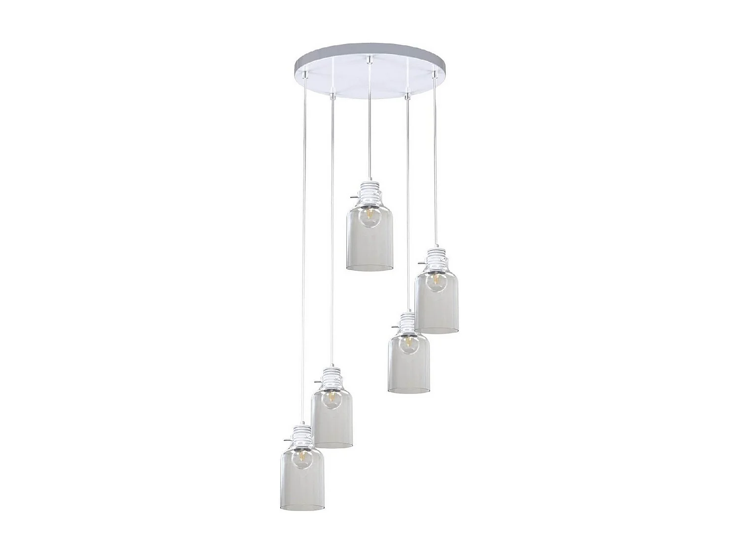 Suspension Alessandro, Blanc, 48x48x105 cm, EPIKASA