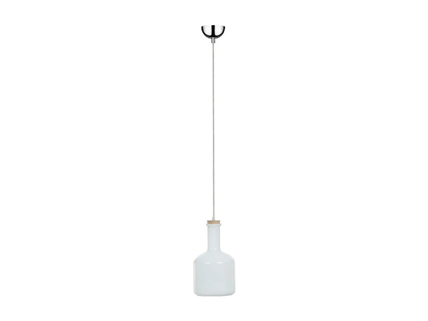 Candeeiro Suspenso Bottles, Branco, 15x15x140 cm, EPIKASA