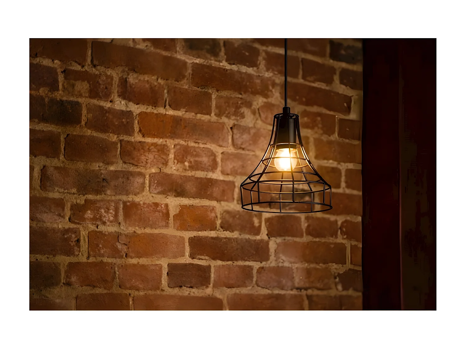 Candeeiro Suspenso Outline, Preto, 18,5x18,5x116 cm, EPIKASA