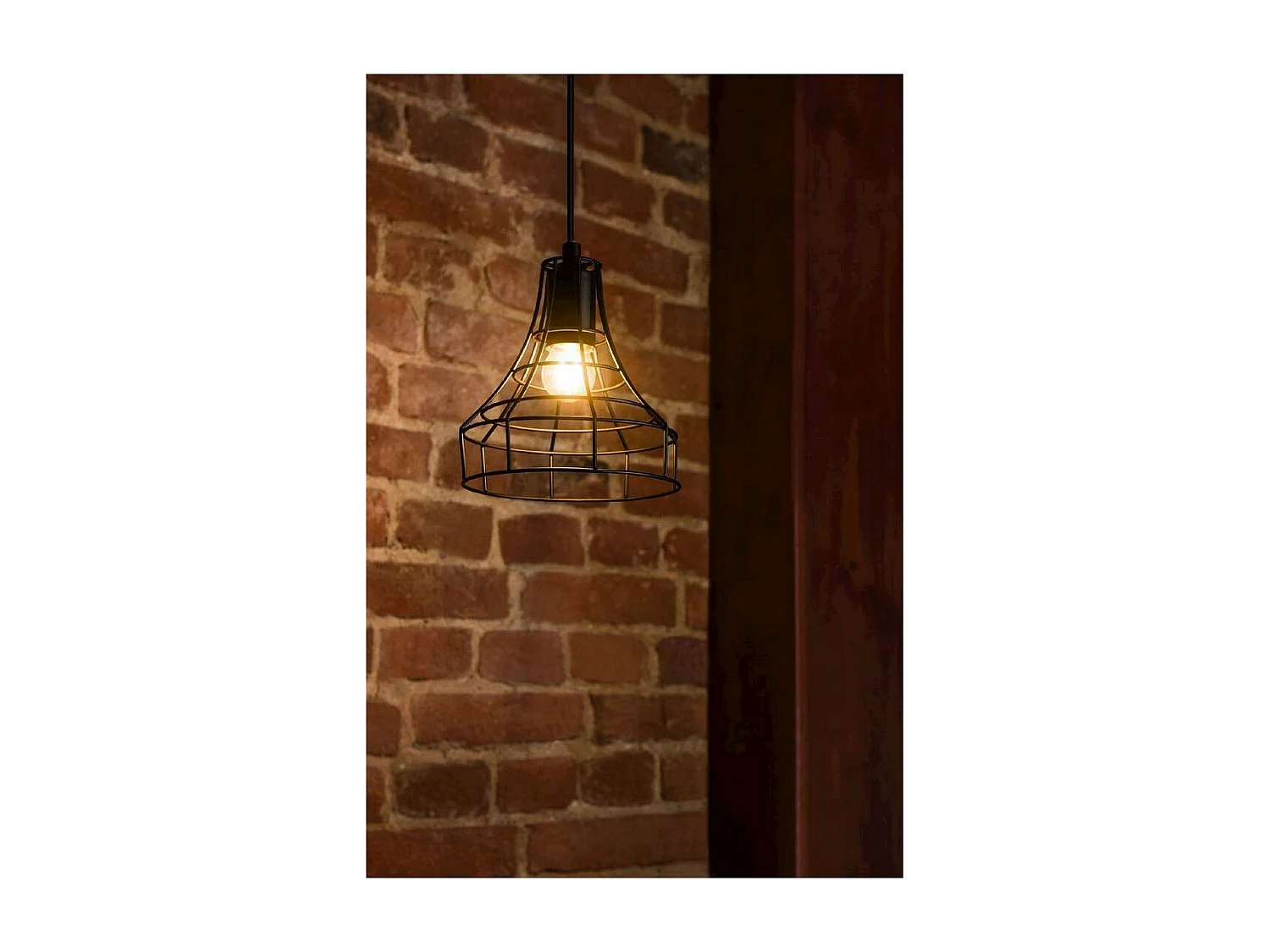 Candeeiro Suspenso Outline, Preto, 18,5x18,5x116 cm, EPIKASA